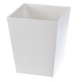 Focus Spa White Wastebasket, 6 Qt BS-MSPA8W